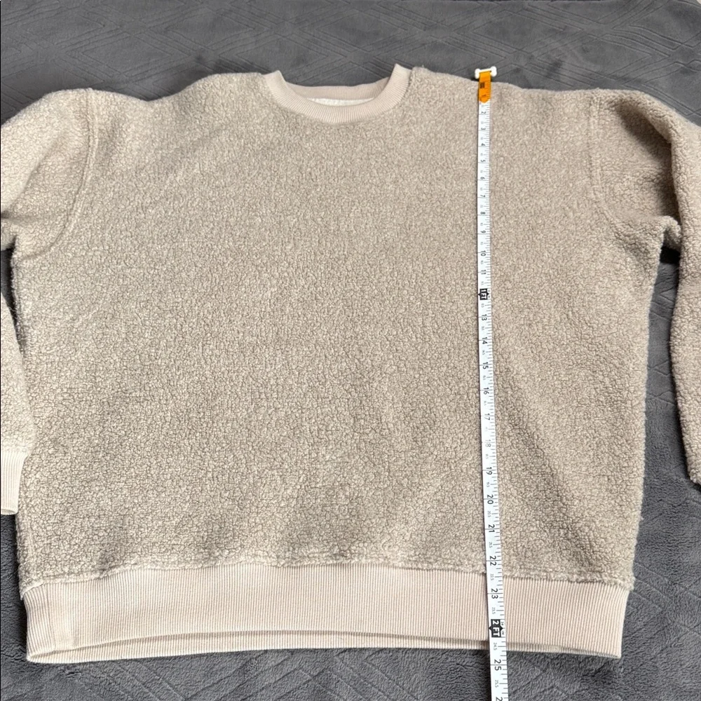 Outdoor Voices Megafleece Oatmeal Wool Crewneck Extra Small